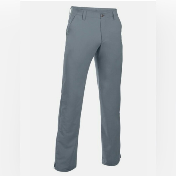 Under Armour Men”s Light Gray Tapered Golf  Outdoor Straight Pants Size 36 X 30 - Picture 1 of 11